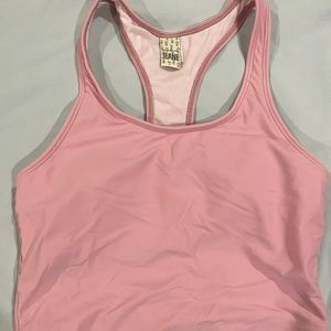 Kortni Jean bubble gum pink racer back